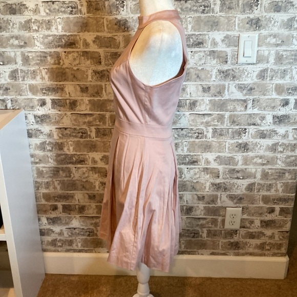 Zara Basic Colllection halter dress, midi, flare skirt. Sz S. Pretty dusty pink. - Picture 6 of 12
